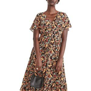 Madewell Flower Garden Midi Dress Sz 12